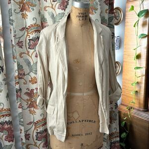 Love Tree Linen Blend Blazer Size Small